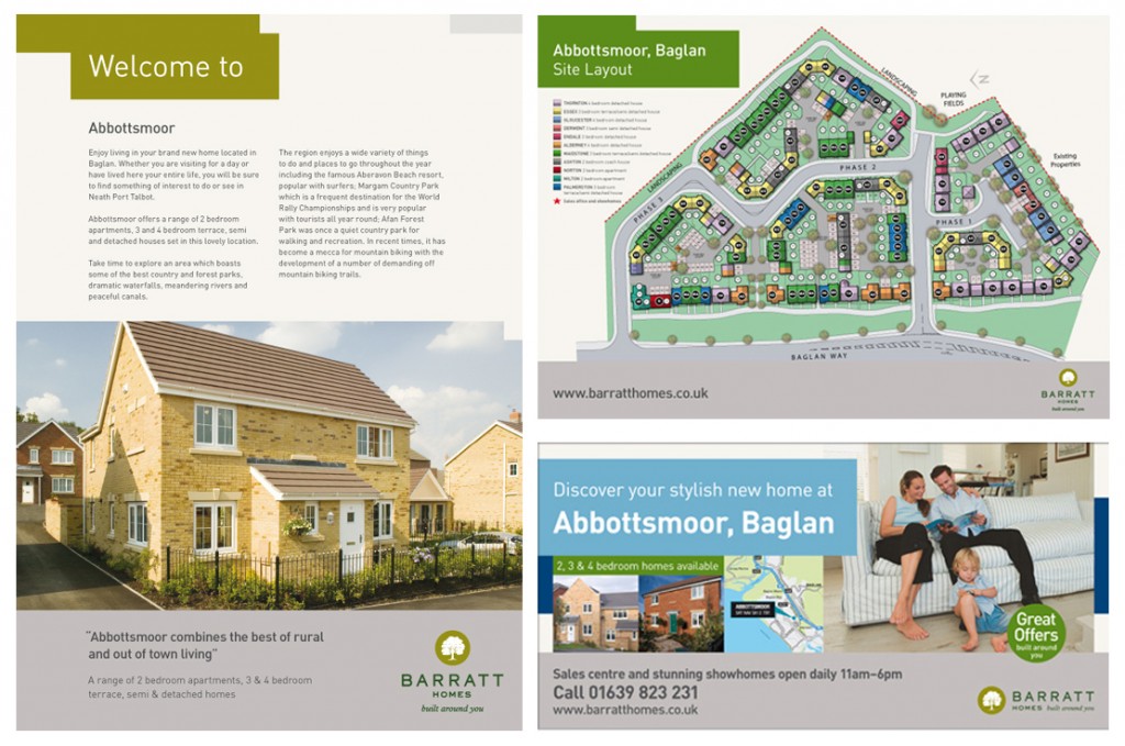 'Welcome to' leaflet, 'Site plan' leaflet and 48 sheet billboard 